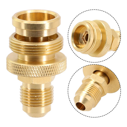 Brass Adapter for Camping Grill Stove 3/8 Male Flare Thread
