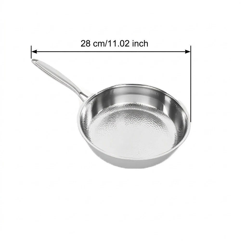28cm Hammered Finish Frying Pan for Multi Cooktop Use