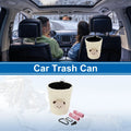 Car Trash Can Oval Bear Fabric Garbage Bag for Universal Use (1 Pc)