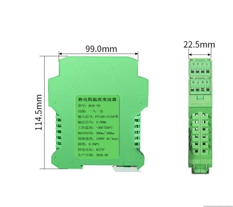 Industrial PT100 Temperature Transmitter for Various Applications