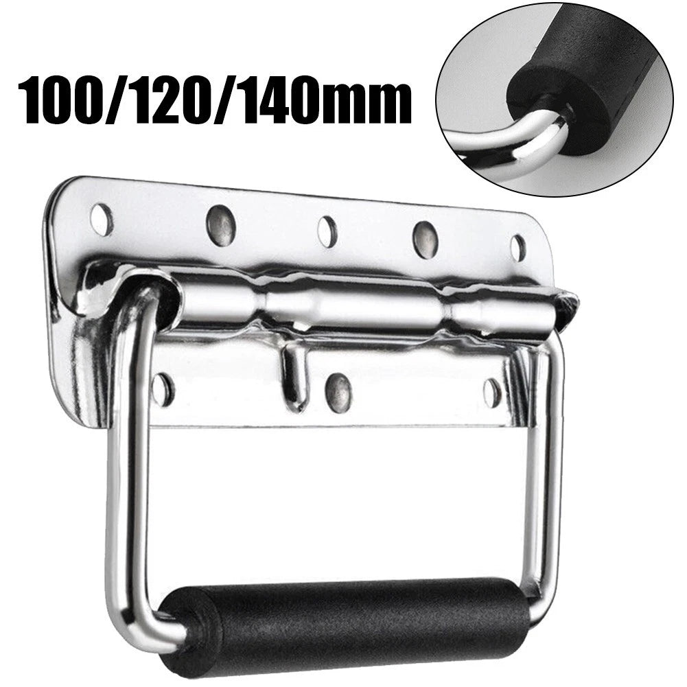 Steel Handle with Rubber Grip for Speaker Box (100mm, 120mm, 140mm)