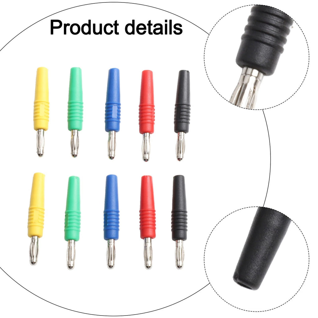 10X Nickel Plated 3MM Banana Connectors for Electronics