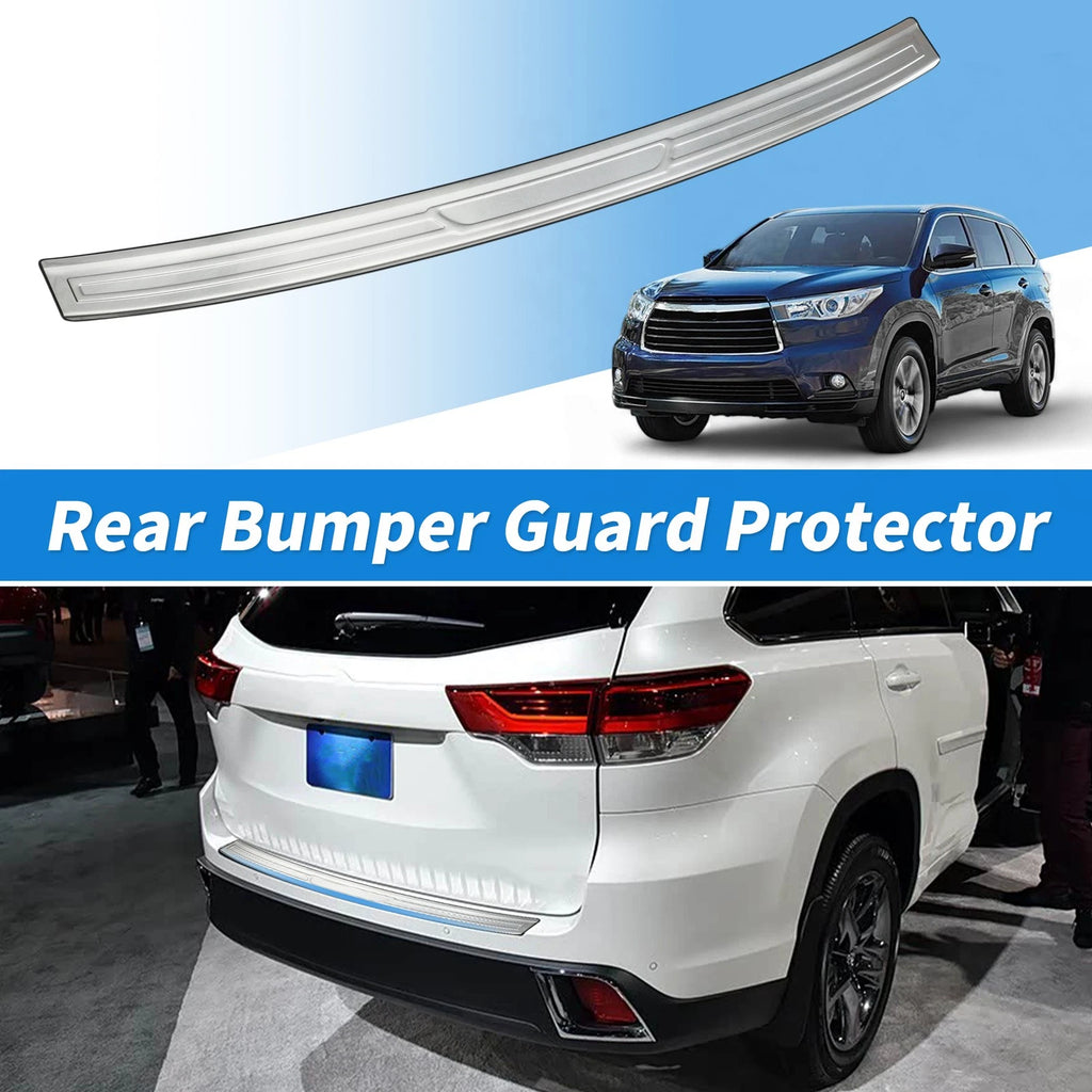 Rear Bumper Guard Protector Door Entry Guard for Toyota Highlander (2015–2019)