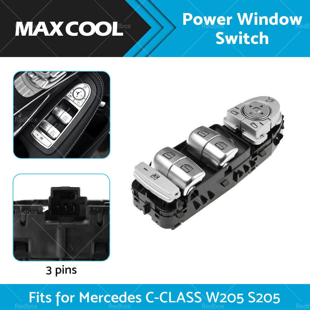 Power Window Control Switch for Mercedes C-Class W205 S205 E213 (2015–2021)