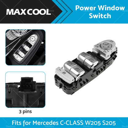 Power Window Control Switch for Mercedes C-Class W205 S205 E213 (2015–2021)