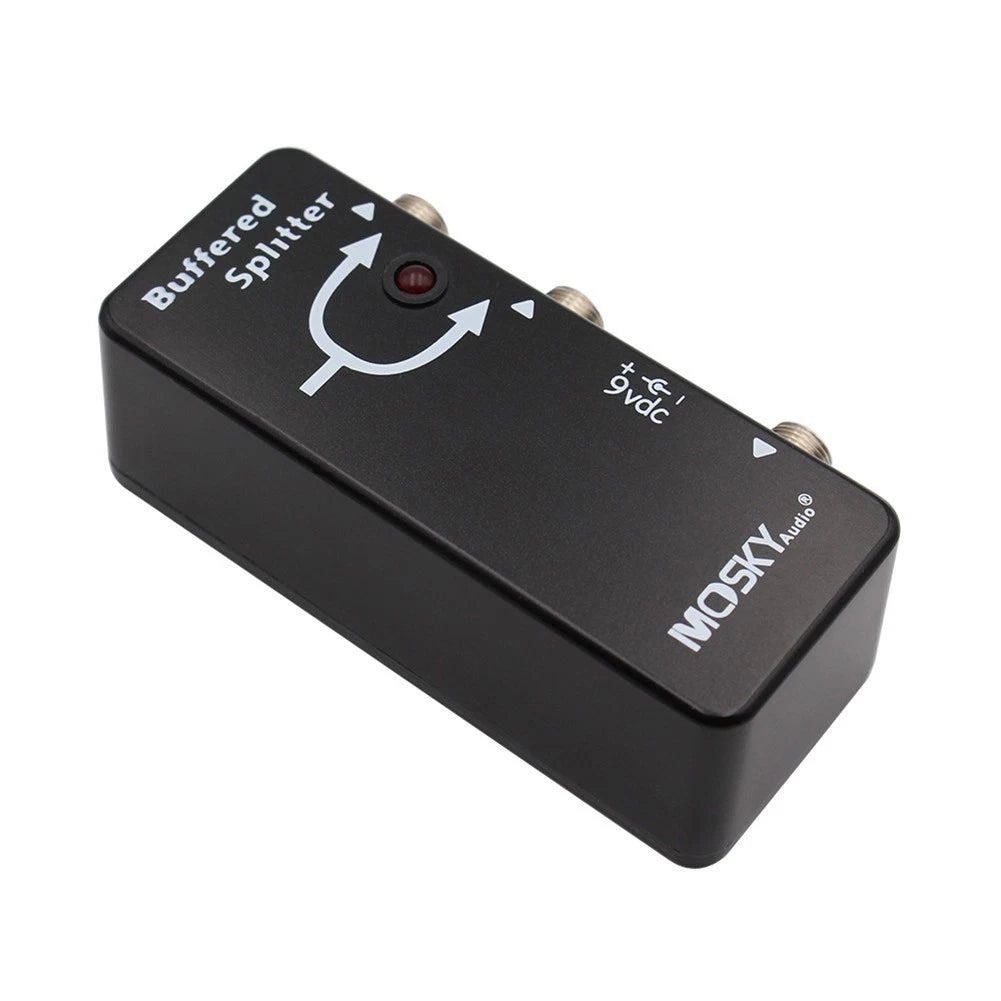 Buffered splitter for guitar pedals to maintain original signal quality