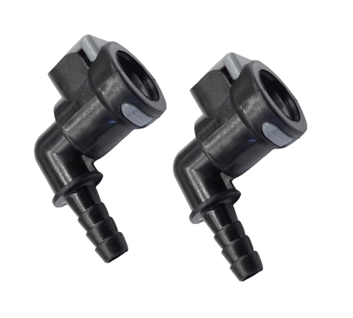 Set of 2 Gear Lube Monitor Elbow Fitting Connectors for Mercruiser Alpha Bravo (22-861163)
