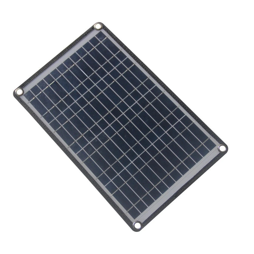 15W Solar Charger External Battery Pack with Dual USB Output
