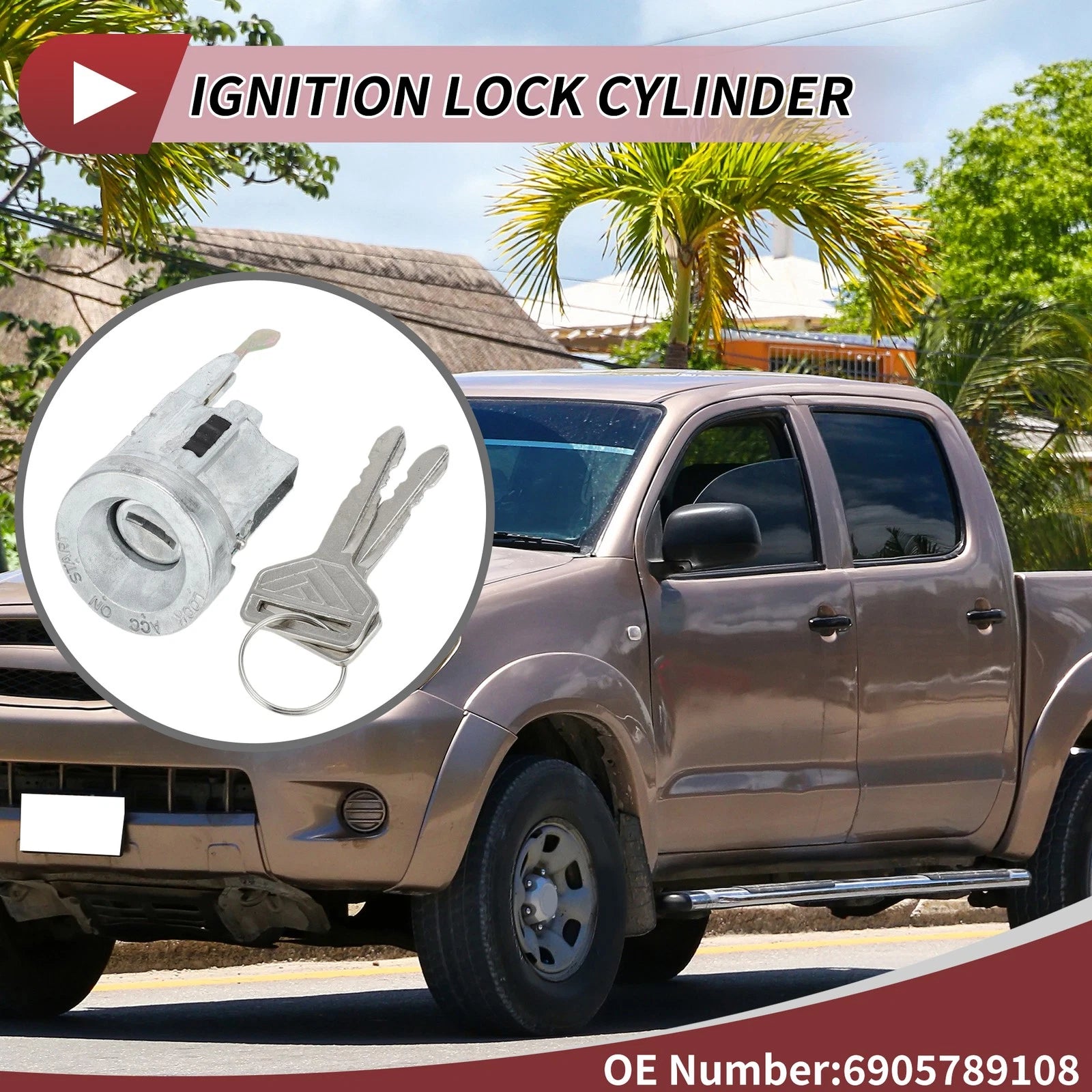 Ignition Lock Cylinder Replacement for Toyota Pickup (1984–1987)