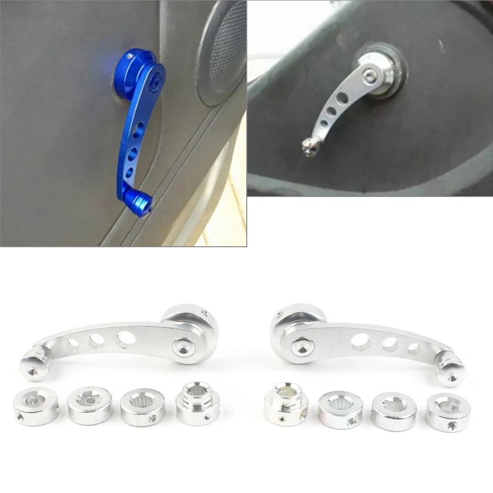 2Pcs Aluminum Alloy Window Handle Crank for Universal Fit
