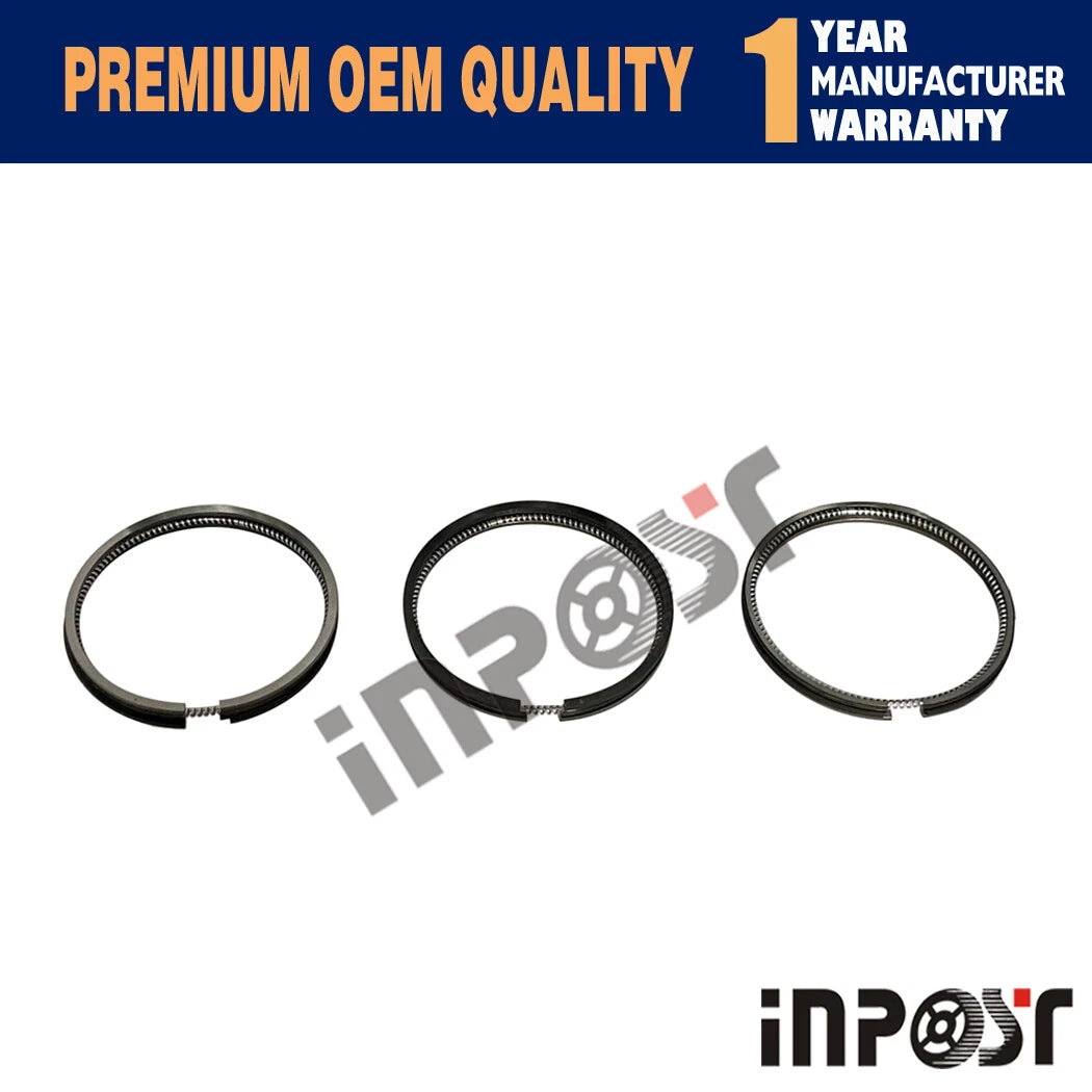 Set of 3 Pistons with Rings for Perkins 403D-11 Engine STD
