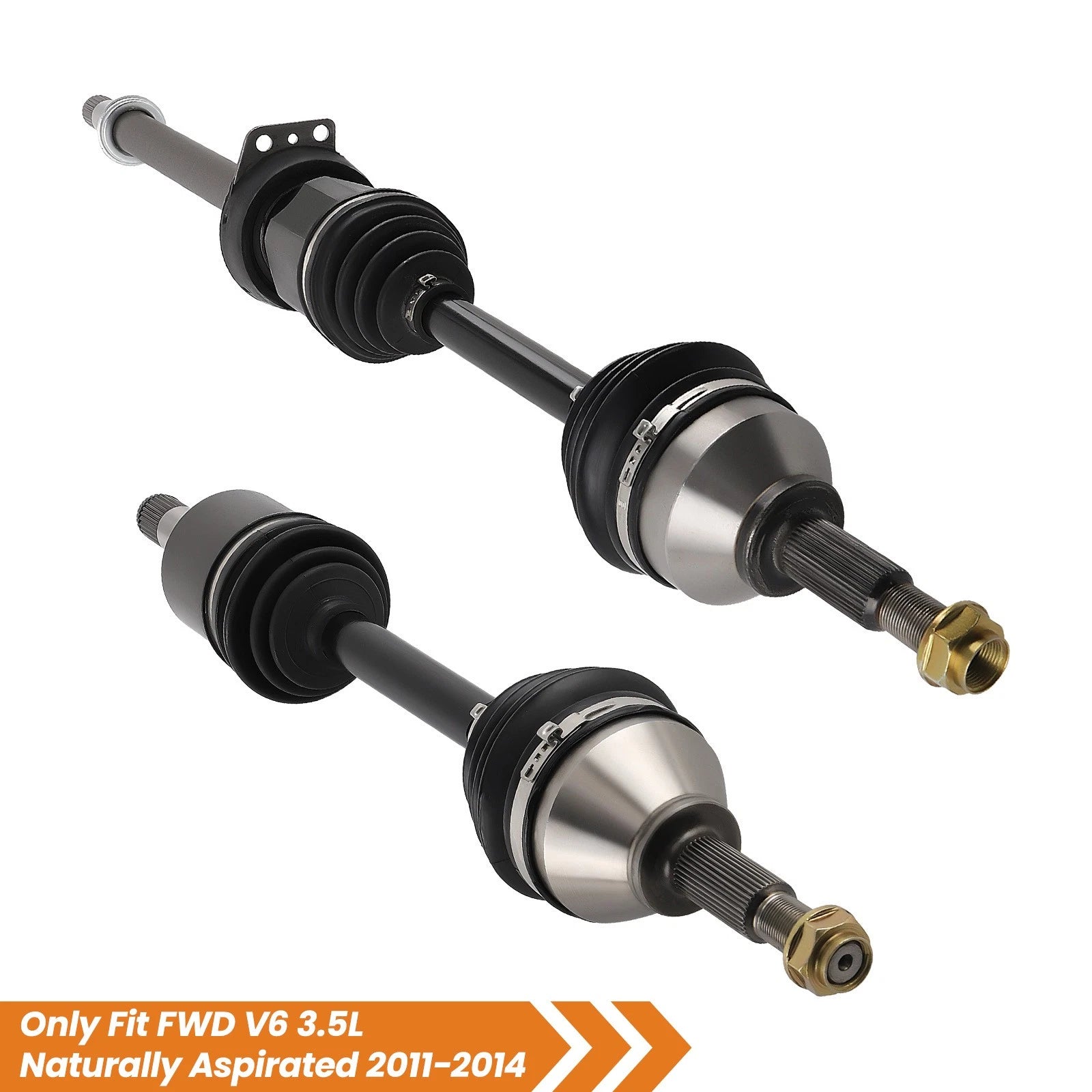 2pc Front CV Axle Shaft Assembly Set LH RH for Ford Explorer (2011–2014)