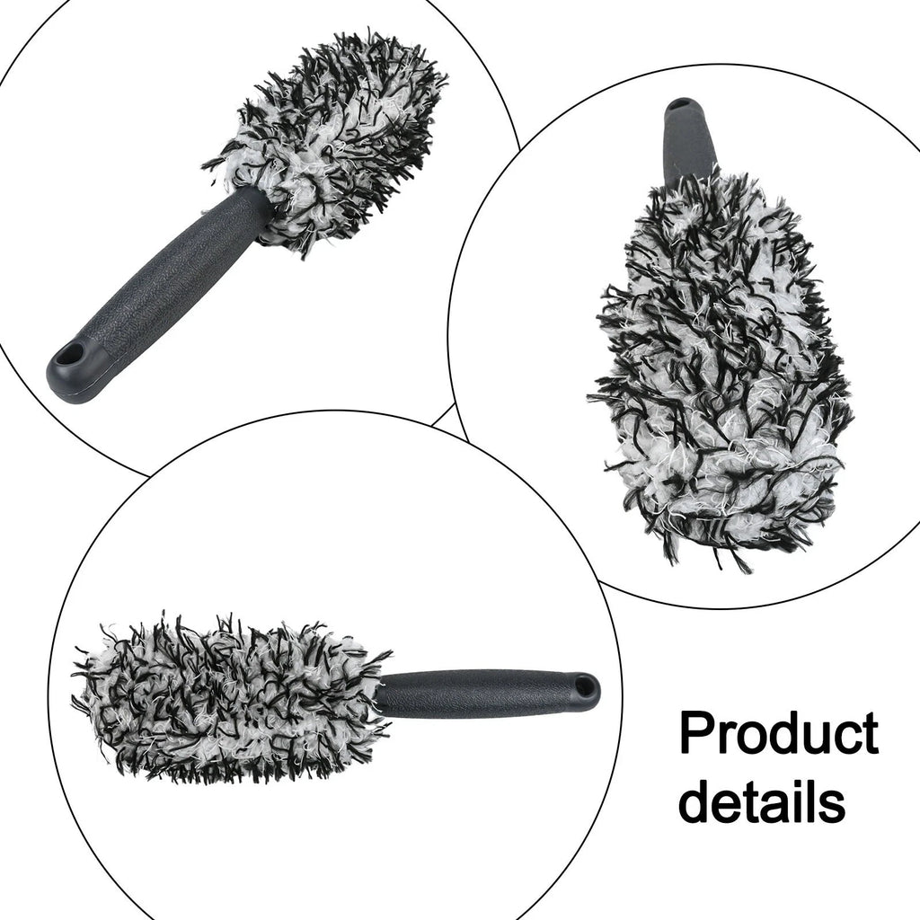 Plush Wheel Brush for Easy Rim Cleaning