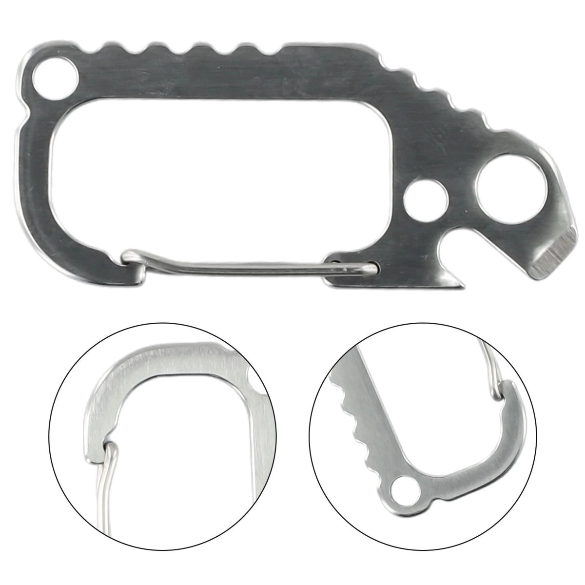 1x Carabiner D Ring Key Chain Clip for Outdoor Use