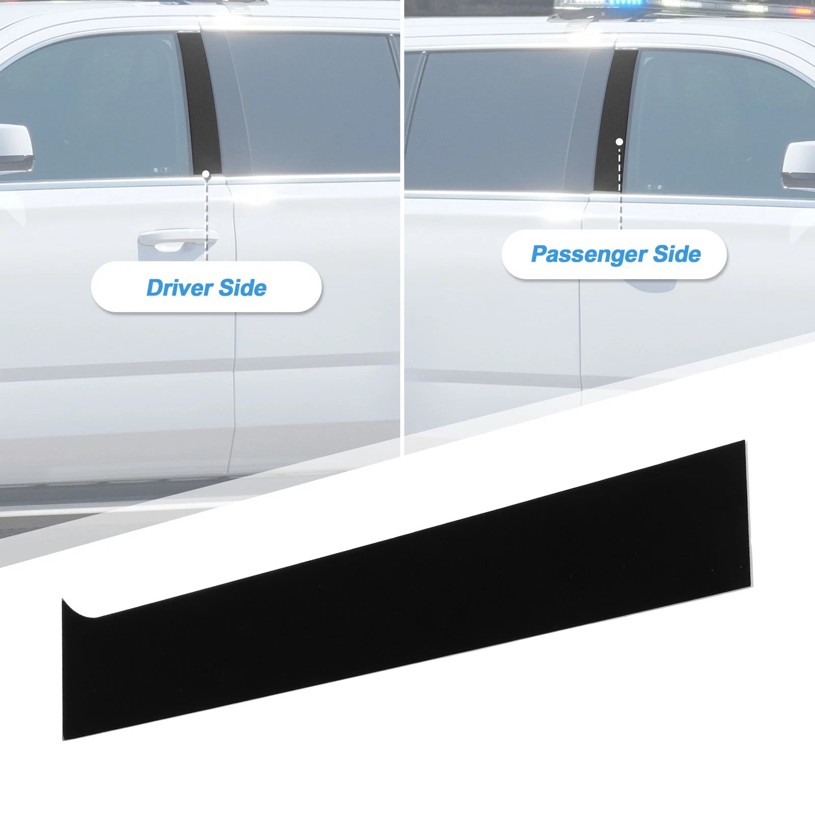 6Pcs Windshield B Pillar Trim Exterior Garnish for Mitsubishi Lancer (2008–2017)