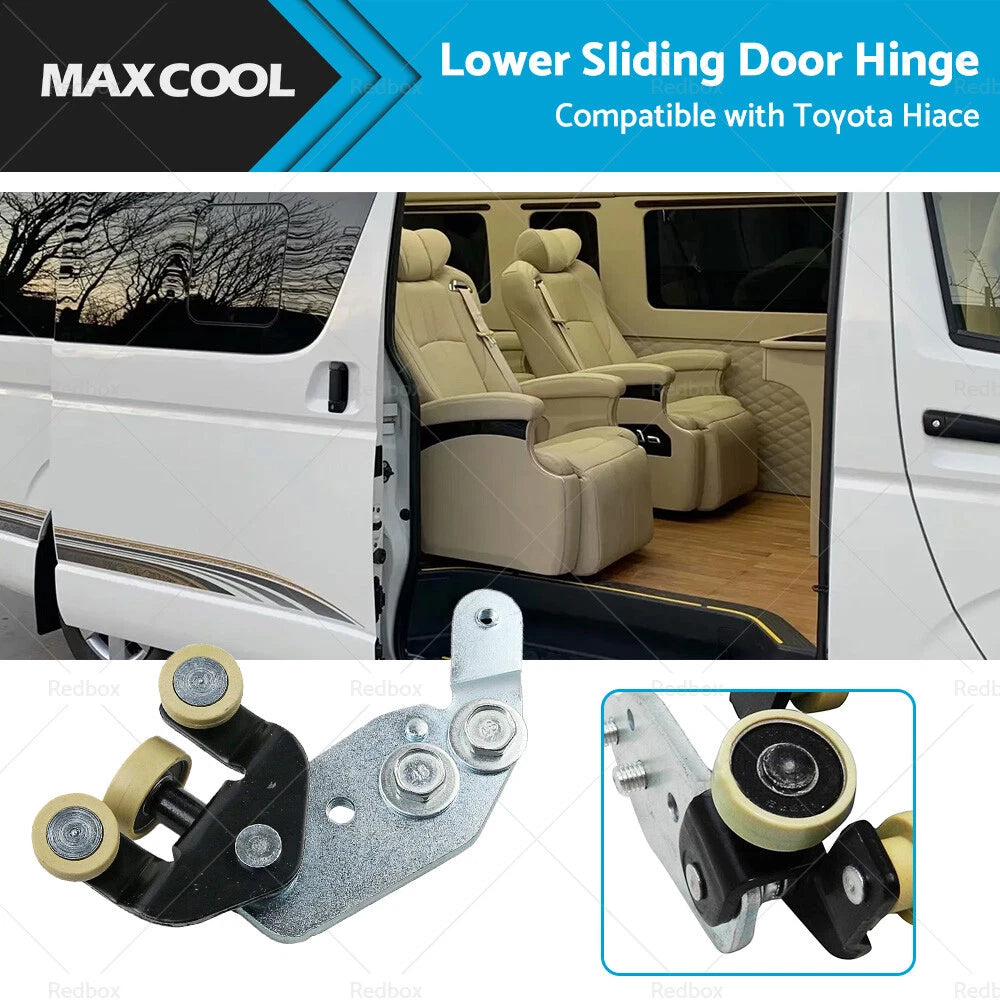 Left Sliding Door Lower Hinge Roller Bracket for Toyota Hiace (2005–2015)
