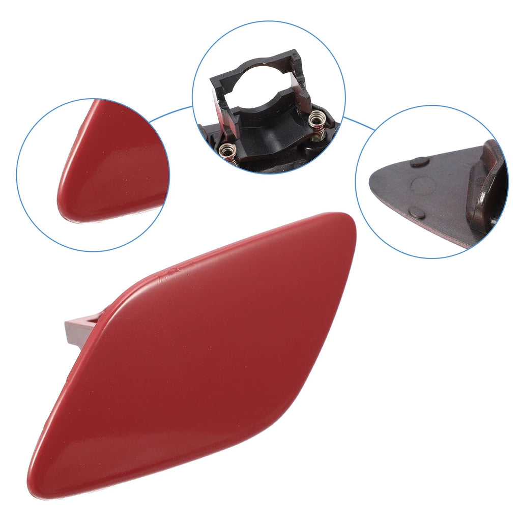 Front Bumper Headlight Washer Cover Cap Replacement for BMW 335i (2007–2011)