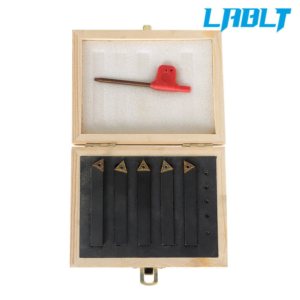 5X Carbide Indexable Turning Tool Bit with Inserts for Lathe