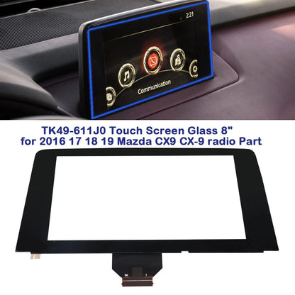 8" Touch Screen Glass Digitizer Replacement for Mazda CX-9 (2016–2020) TK49-611J-A