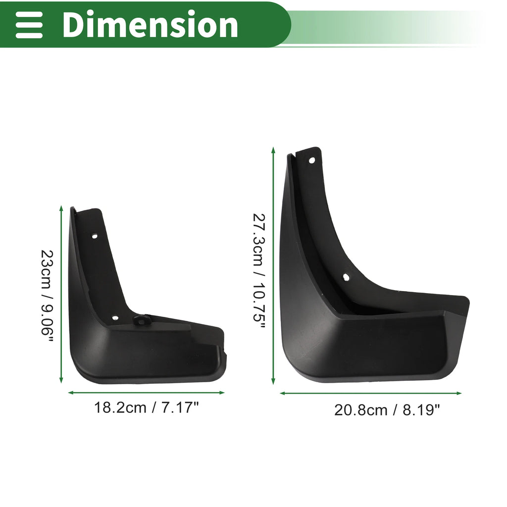 Mud Flaps Splash Guards for Buick Regal (2017–2022) W/ Mount Accessories
