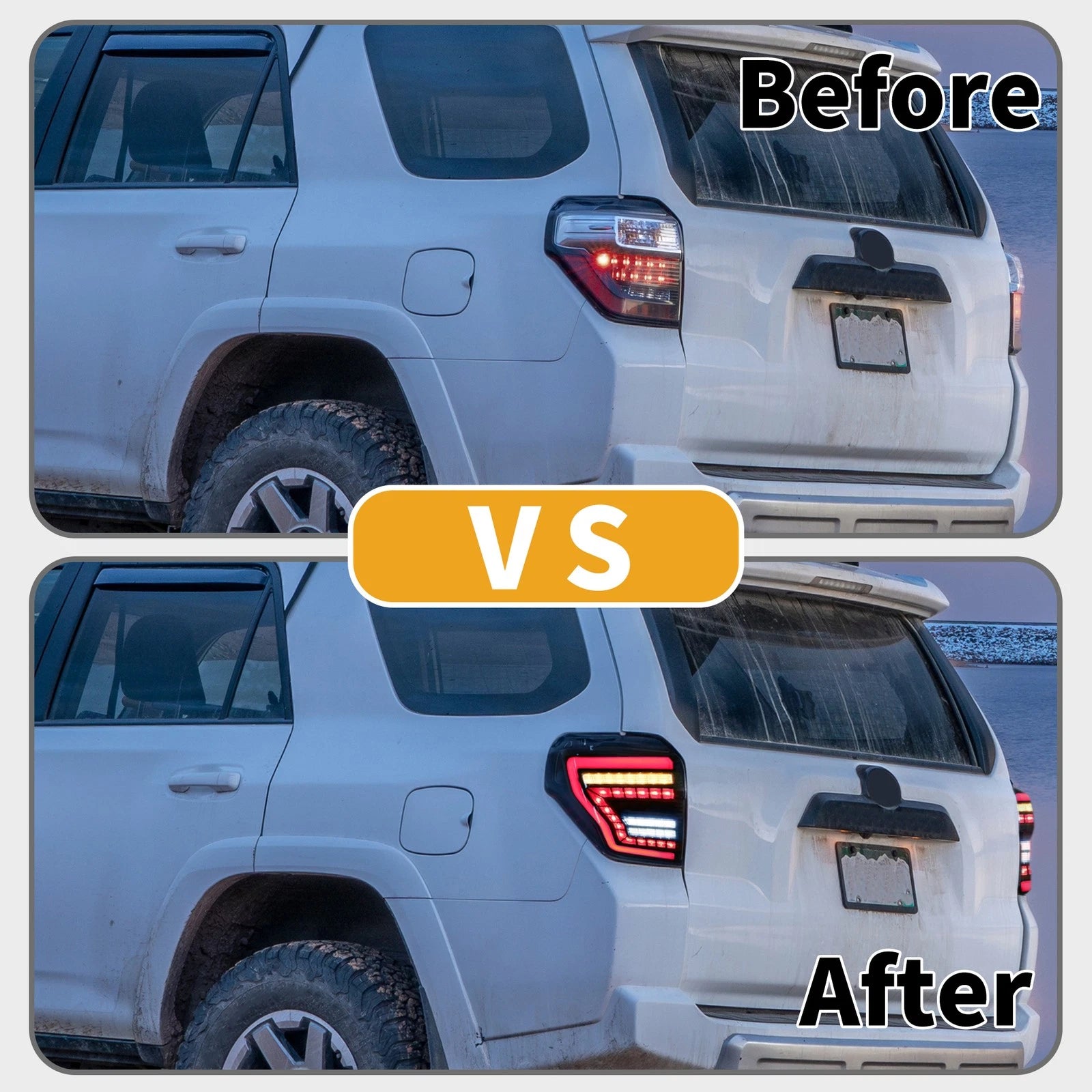 Pair OLED Tail Light Assembly Replacement for Toyota 4Runner (2014–2021)