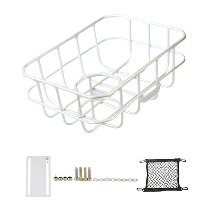 Compact Front Bicycle Basket with Water Bottle Holder