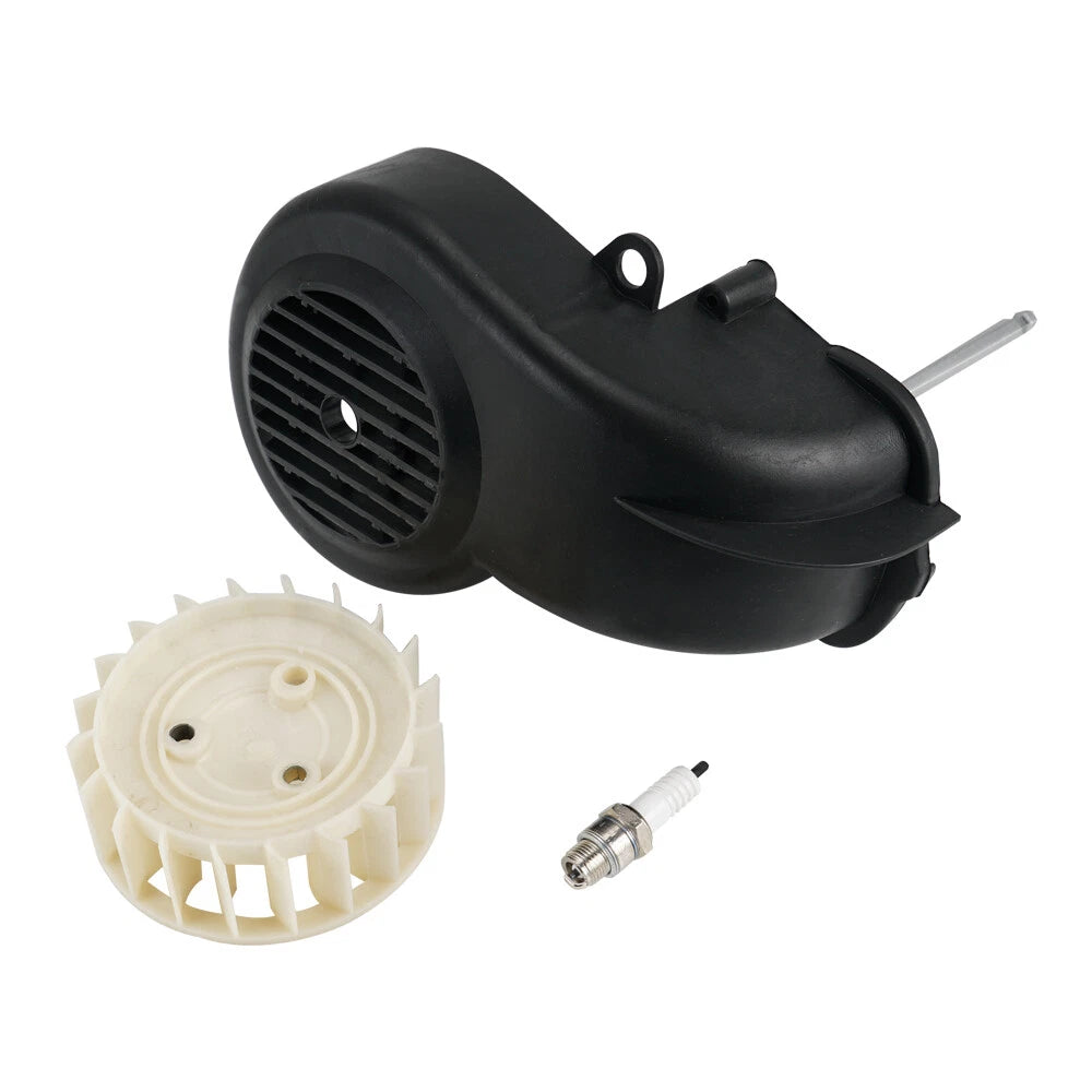Air Cooling Fan Cover with Spark Plug for Polaris E-Ton Dinli 90 (1990–1999)