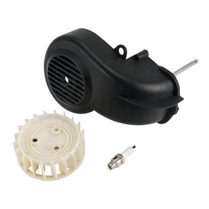 Air Cooling Fan Cover with Spark Plug for Polaris E-Ton Dinli 90 (1990–1999)