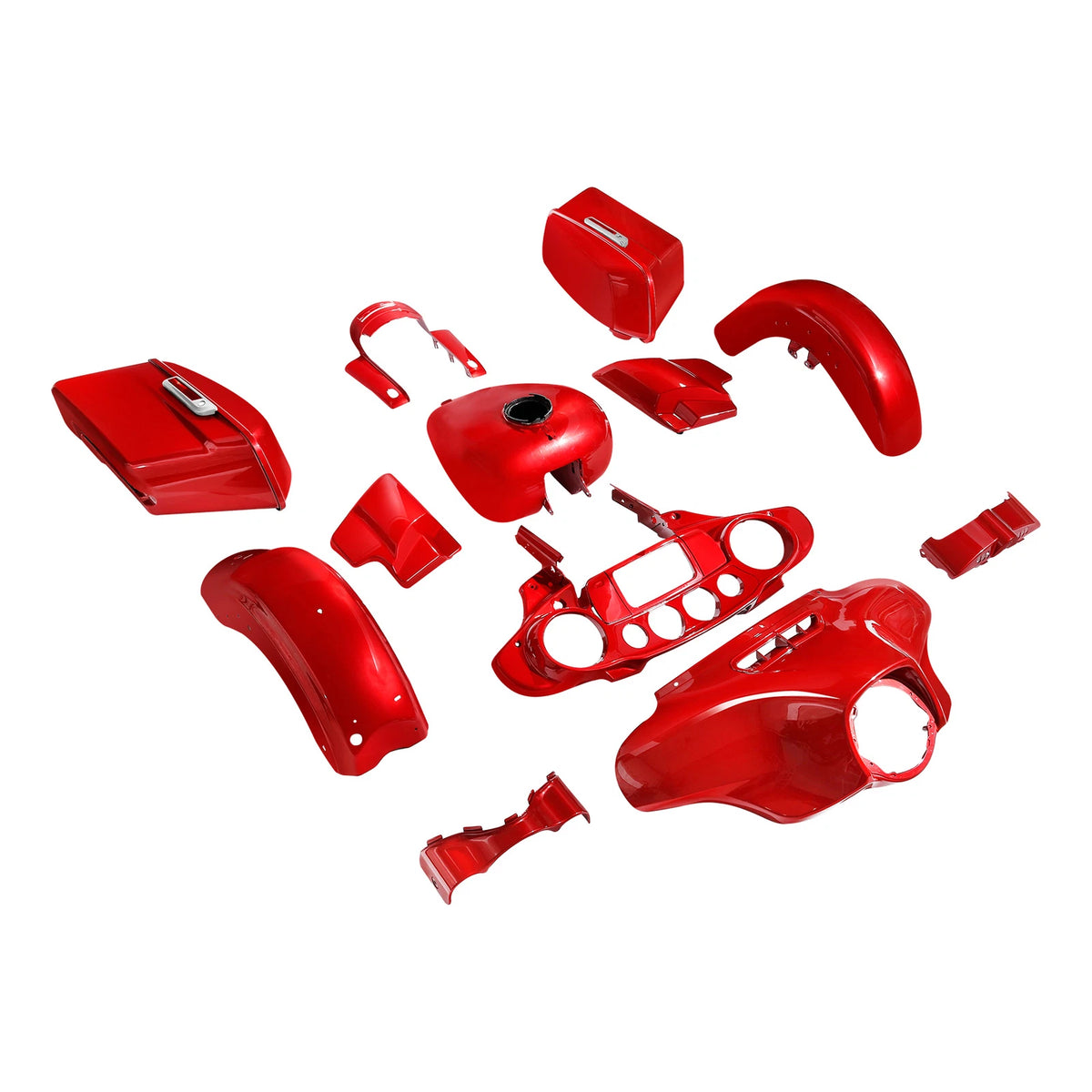 Fairings Bodywork Kit for Harley Street Glide (2014–2024) Wicked Red Glossy