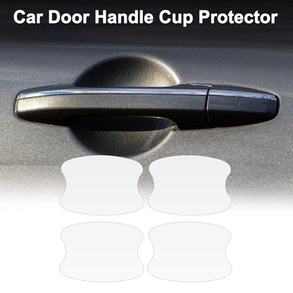 Car Door Handle Scratch Protector for Universal Vehicles (73x95mm, Matte White)