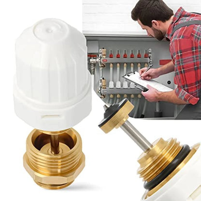 Brass Manifold Valve Core M30x1.5 Needle Valve for Heating Systems (12 Inch)