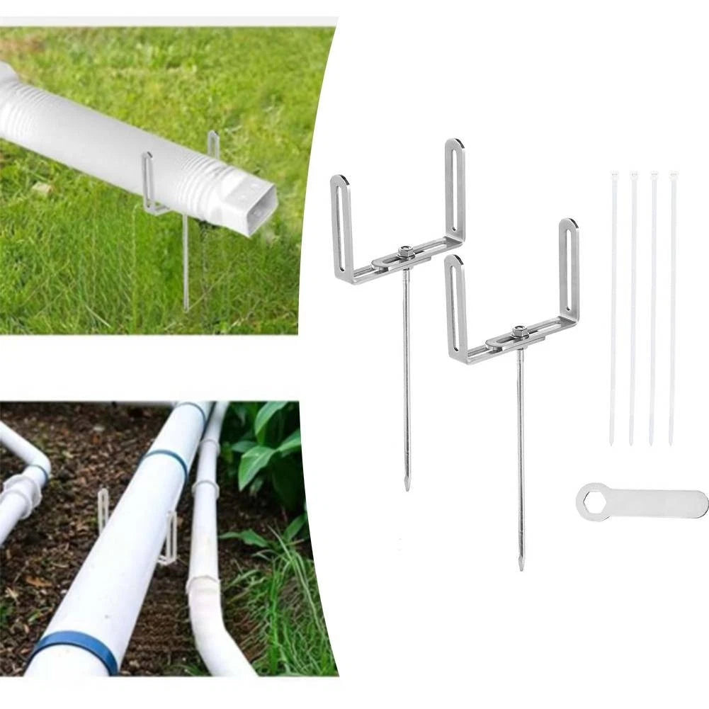 Adjustable Downpipe Bracket for Garden Drainage