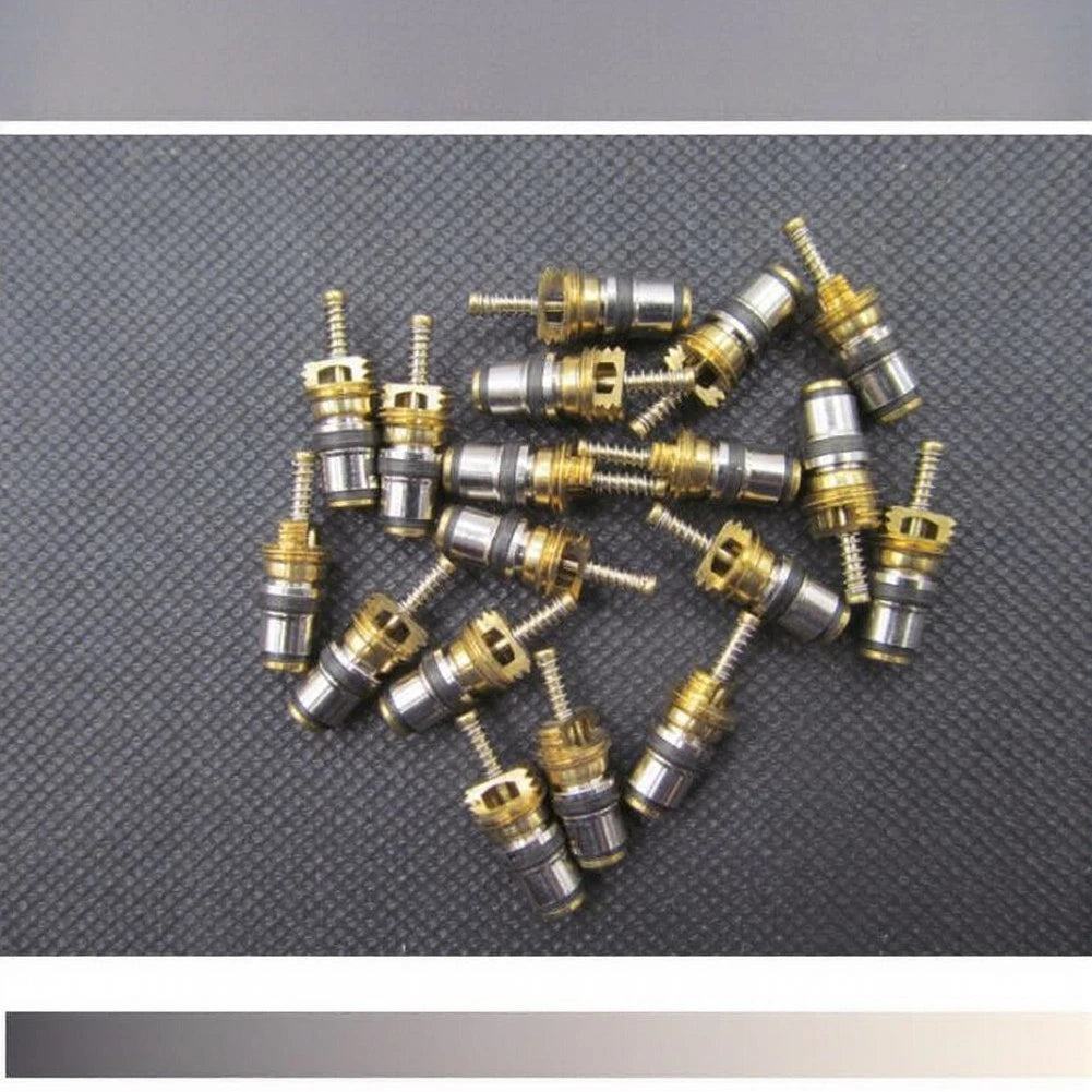 Automotive R134a AC Valve Core Set 10pcs for High Side Low Side Systems