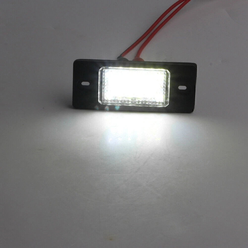 2X White LED License Plate Light for Porsche Cayenne VW Touareg (2003–2010)