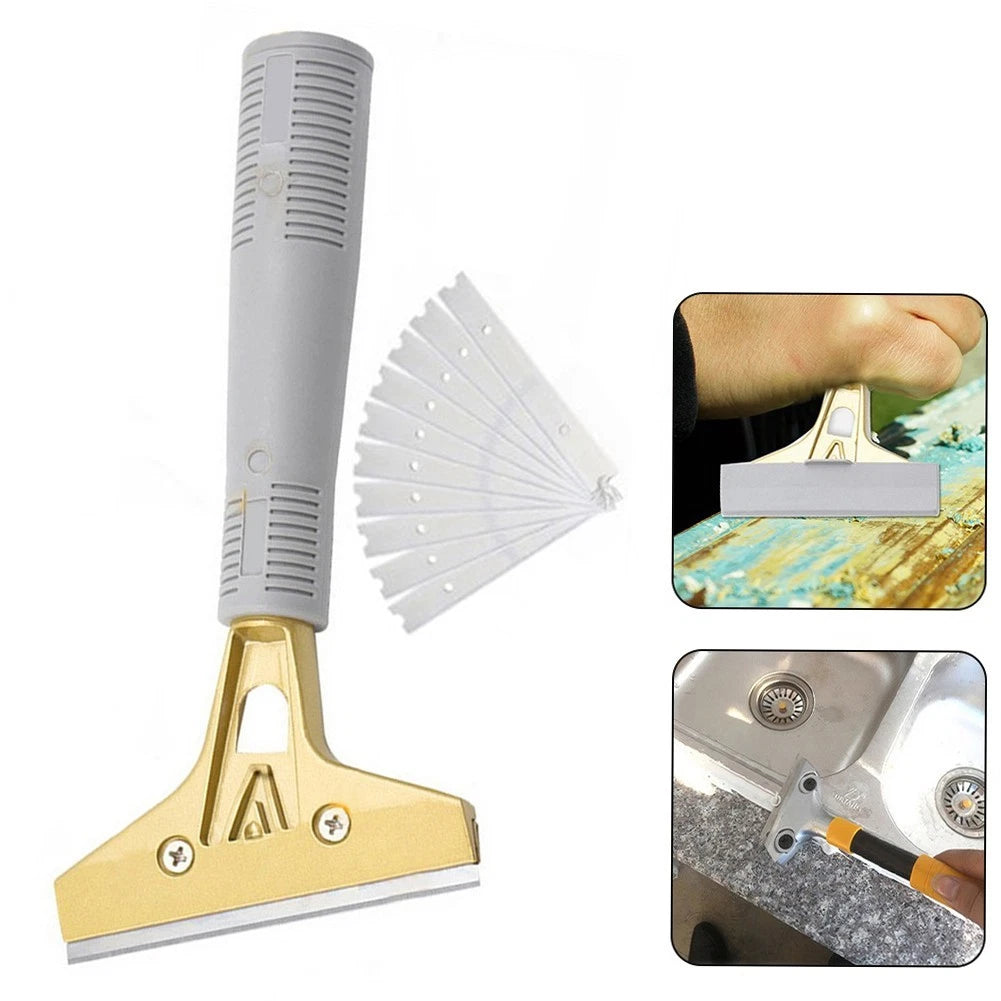 Seam Cleaning Shovel for Floor and Wall with Replacement Blades