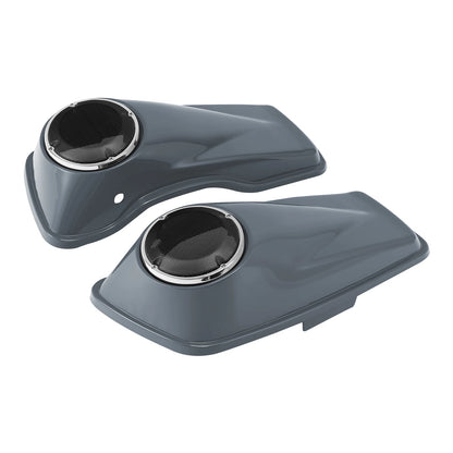 6.5" Speaker Hard Saddlebags Lids for Harley Road Glide (2014–2024) Gunship Gray