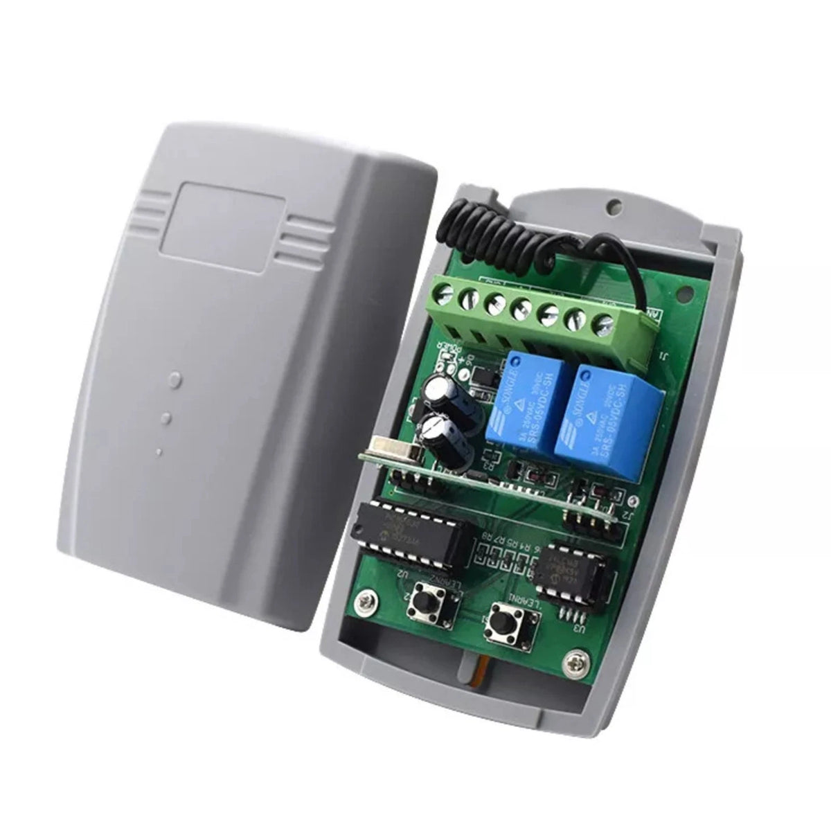 2X Rolling Code Universal 2-Channel Remote Control Switch Receiver Motor