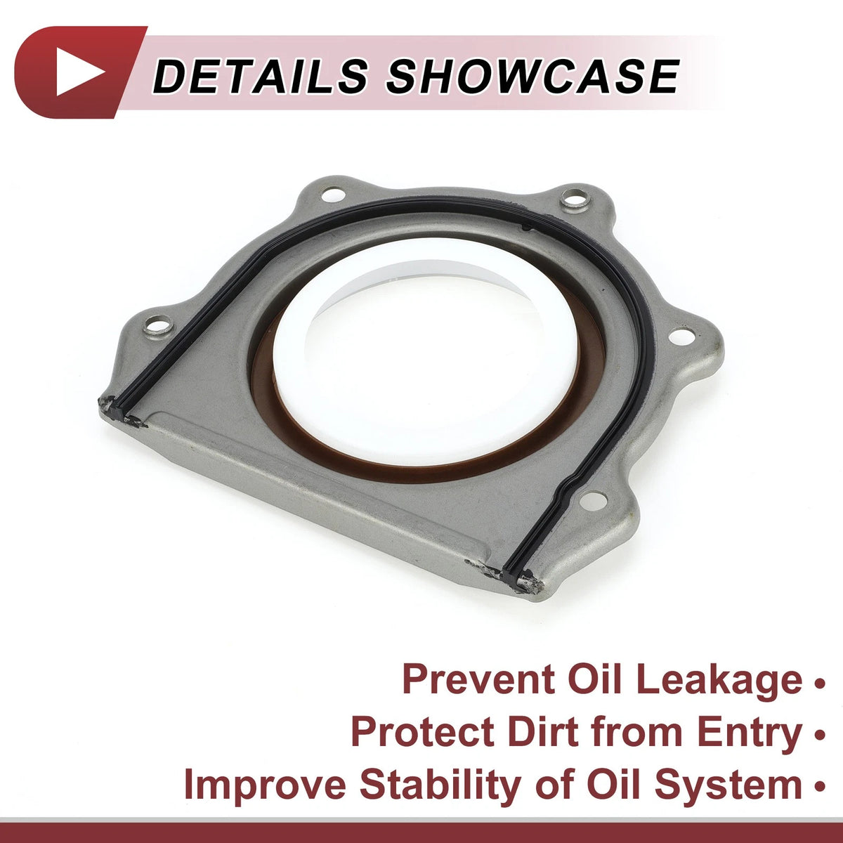 1 Pc Crankshaft Oil Seal with Flange for Chrysler Pacifica (2017–2023) No. 68031388AA