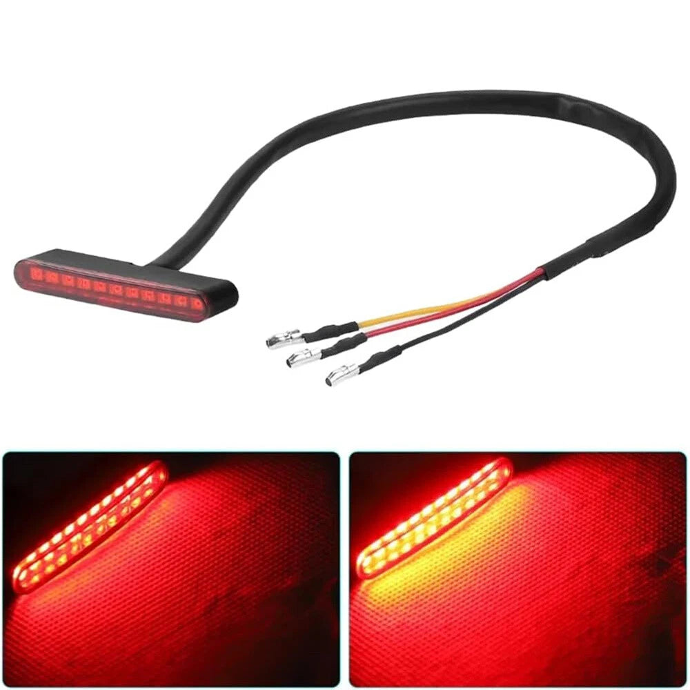 Universal Rear Mini Strip Brake Light for Motorcycle ATV (Red)