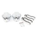 Chrome Rear Swingarm Axel Phantom Cap for Harley Softail (2008–Present)