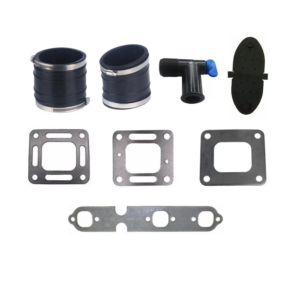 Exhaust Bellow Kit & Gasket for MerCruiser V6 175 205 (32-44348001, 27-99757, 27-863724)