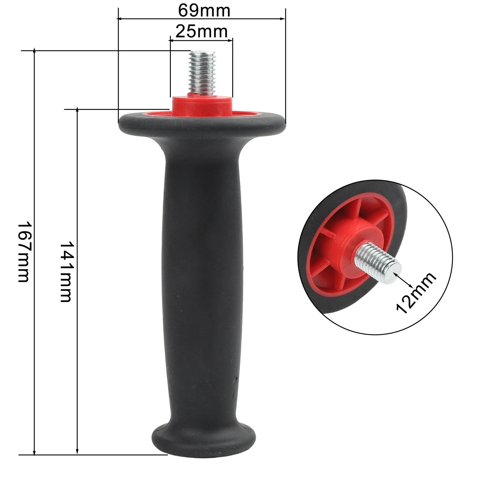 Replacement Side Handle for Angle Grinder 12mm Thread Anti Vibration