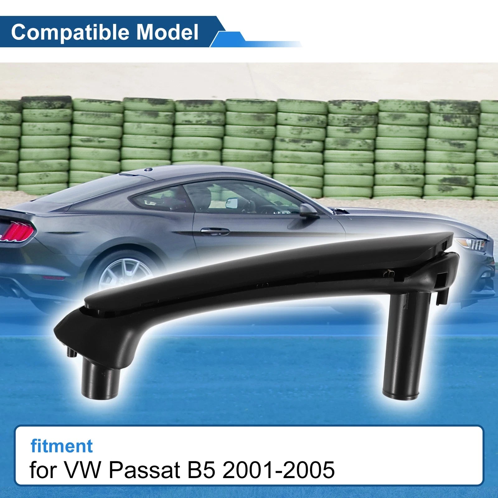 Inner Door Panel Handle for VW Passat B5 (2001–2005) No. 3B4867372 Black
