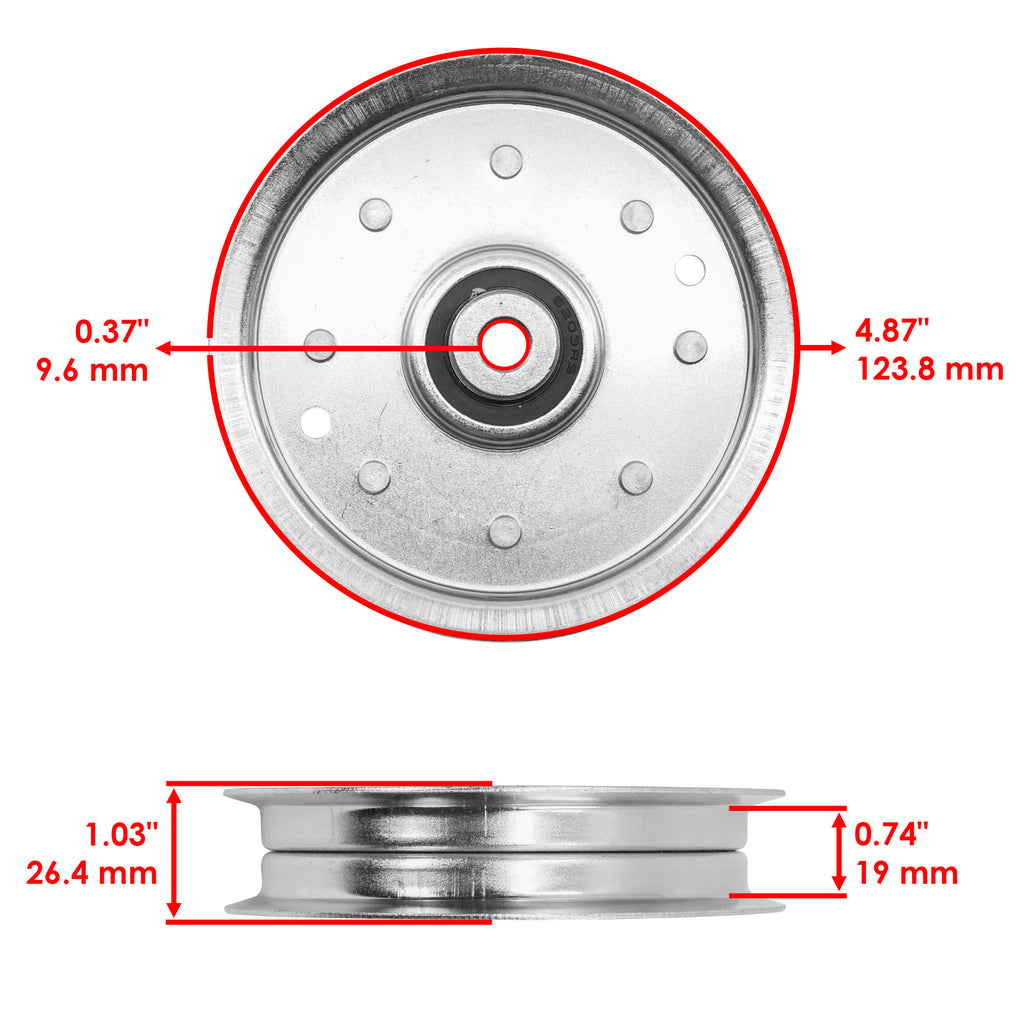 Deck Idler Pulleys Replacement for Troy Bilt 46 Inch (2002–2011)