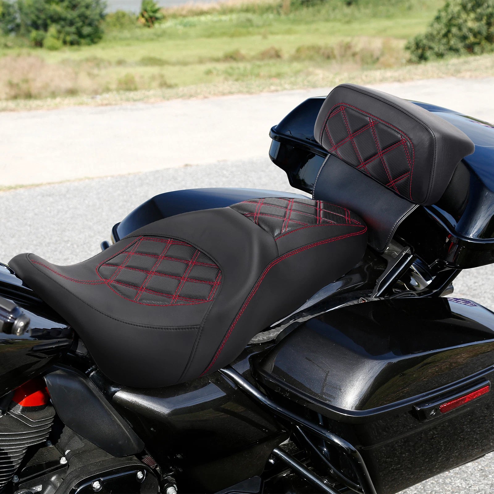 Driver Passenger Seat Backrest for Harley Touring Electra Glide FLHT (2014–2023)