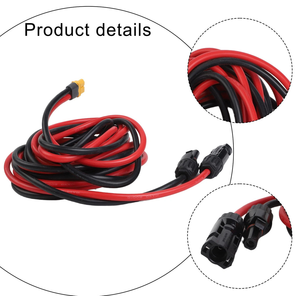 10AWG Solar Extension Cable with XT60 Connector for Renewable Energy