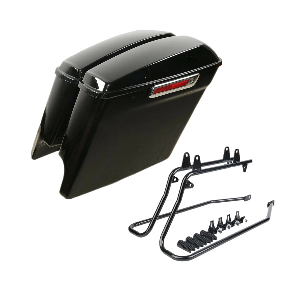 Hard Saddlebags Black Conversion Bracket for Harley Softail Fatboy (1986–2017)