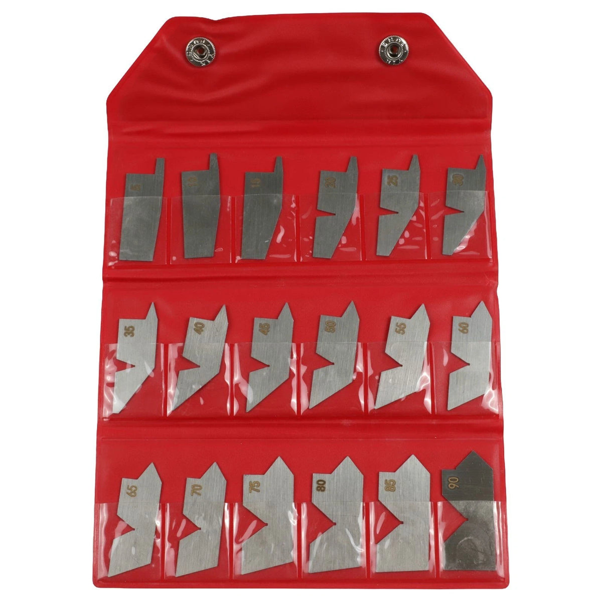 18 Piece Angle Gauge Set for Inspectors and Layout Professionals