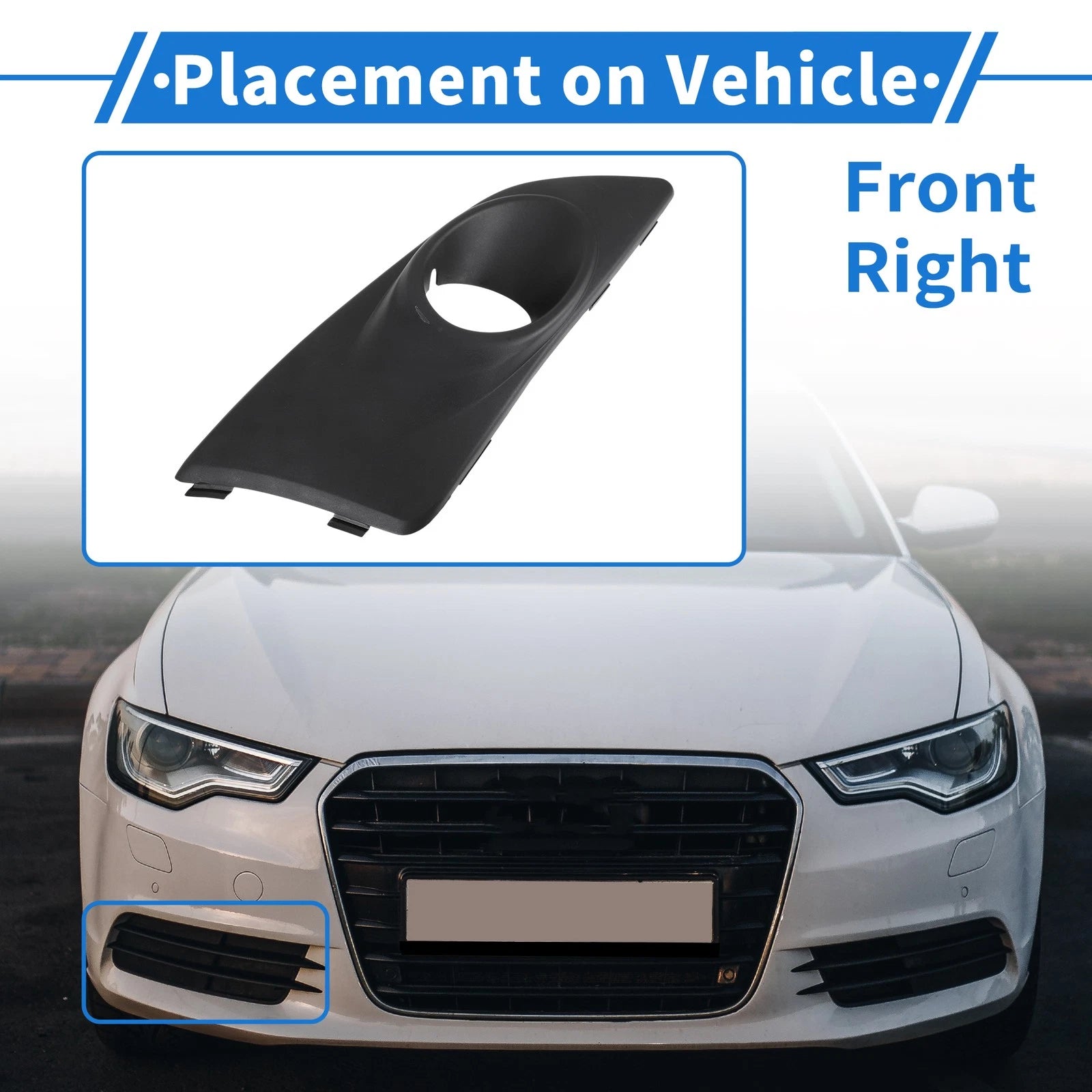 Front Right Fog Light Grill Replacement for Chevrolet Aveo (2011–2014)
