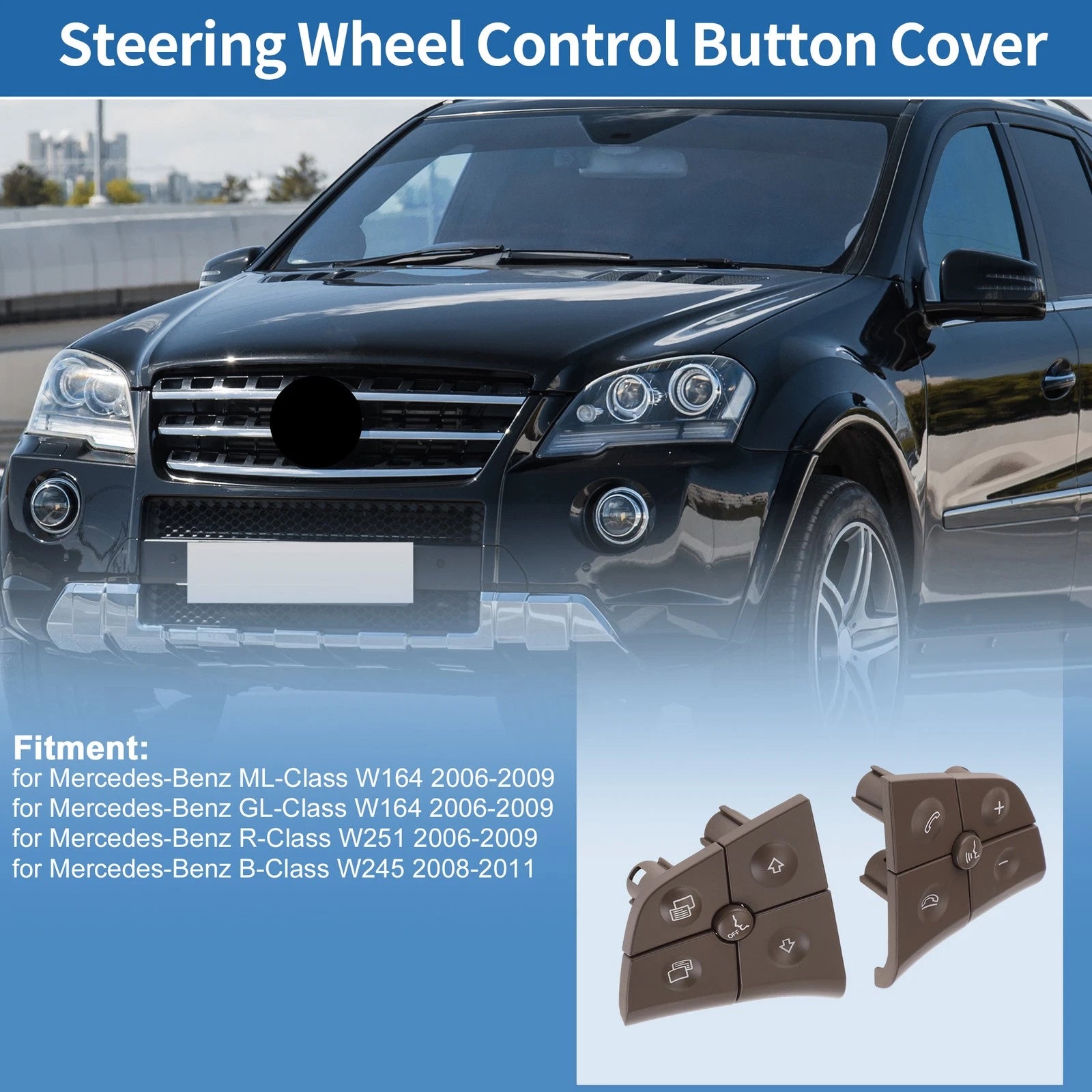 Steering Wheel Buttons Replacement for Mercedes-Benz W164 (2007–2011)
